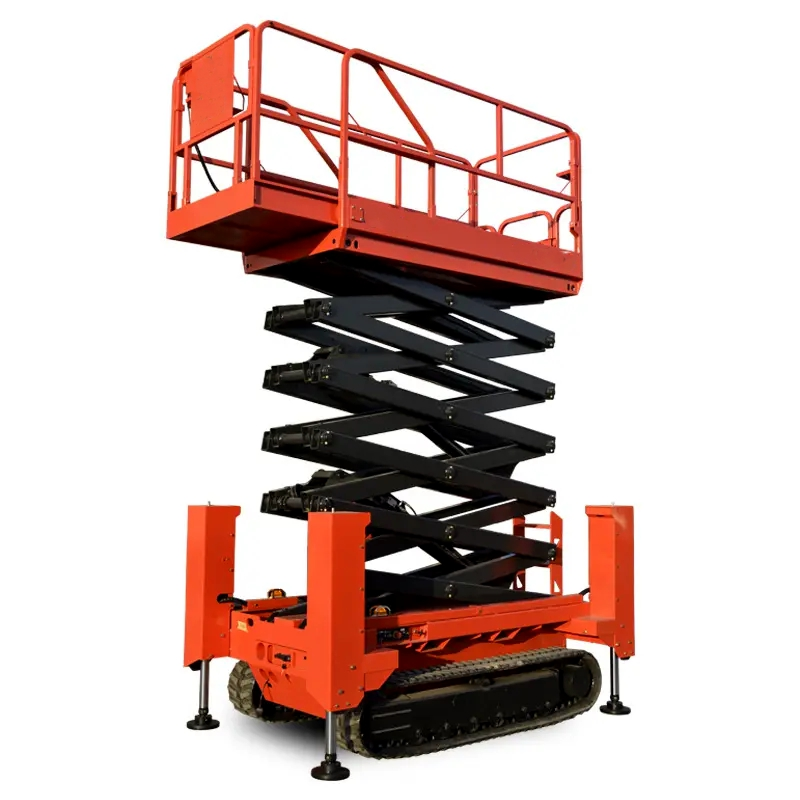 6M Mobile Hydraulic Aerial Man Elevated Work Platform Tracked Electric Scissor Lift