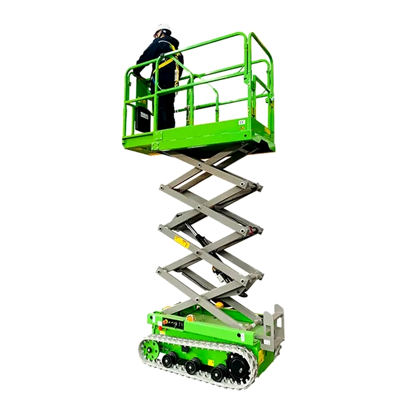 9M Mobile Hydraulic Aerial Man Elevated Work Platform Tracked Electric Scissor Lift