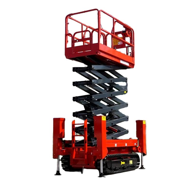 12M Mobile Hydraulic Aerial Man Elevated Work Platform Tracked Electric Scissor Lift