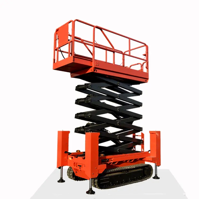 14M Mobile Hydraulic Aerial Man Elevated Work Platform Tracked Electric Scissor Lift