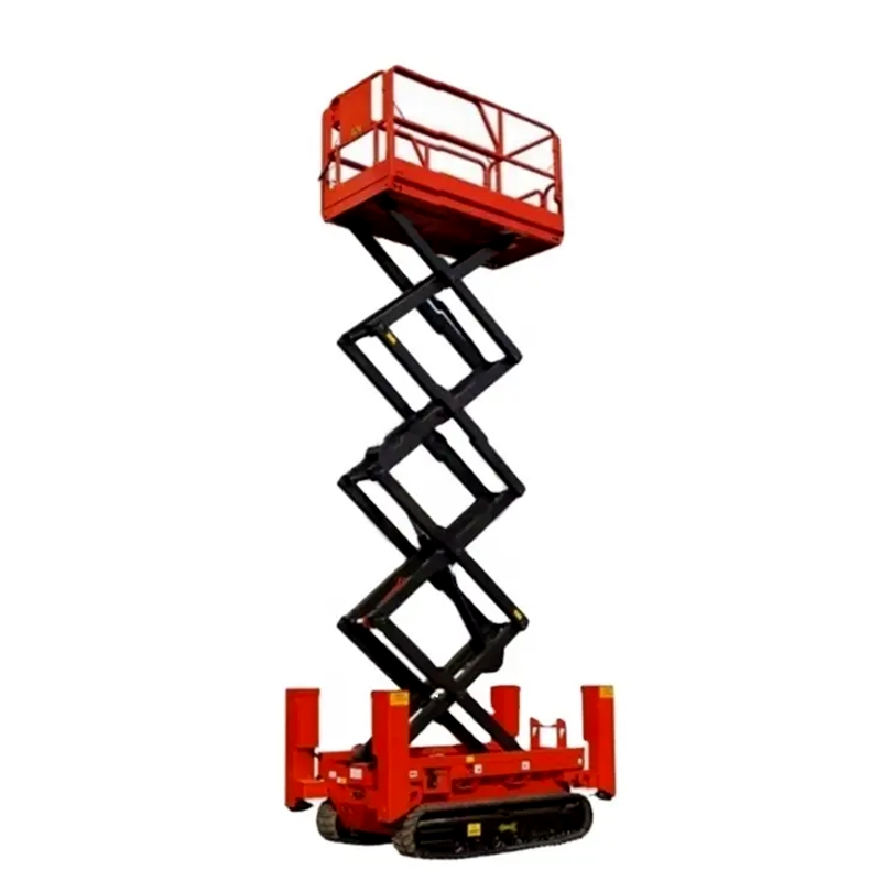 14M Mobile Hydraulic Aerial Man Elevated Work Platform Tracked Electric Scissor Lift