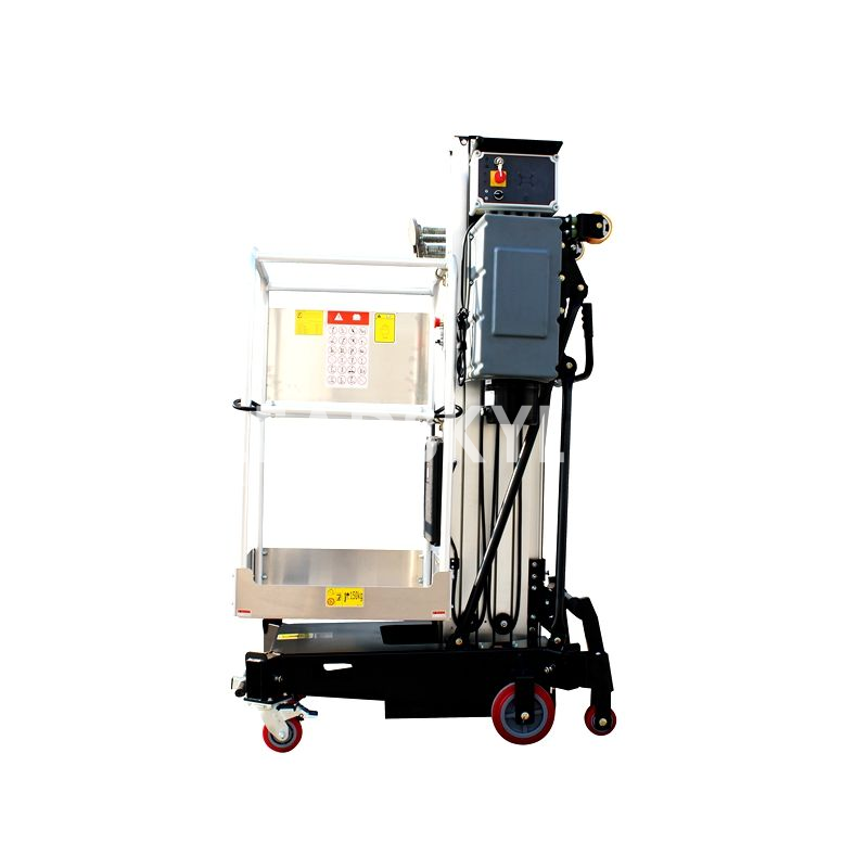 10.4M Aluminum Alloy Vertical Lift Mast Man Platform