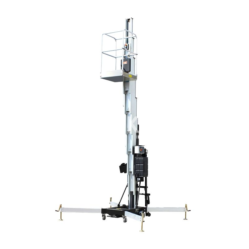 10.4M Aluminum Alloy Vertical Lift Mast Man Platform