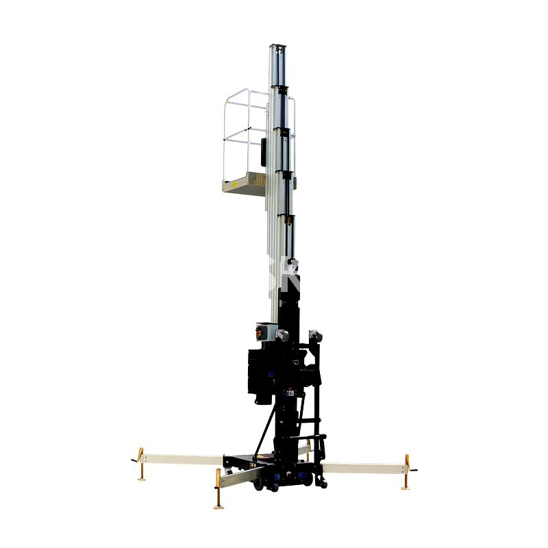 10.4M Aluminum Alloy Vertical Lift Mast Man Platform