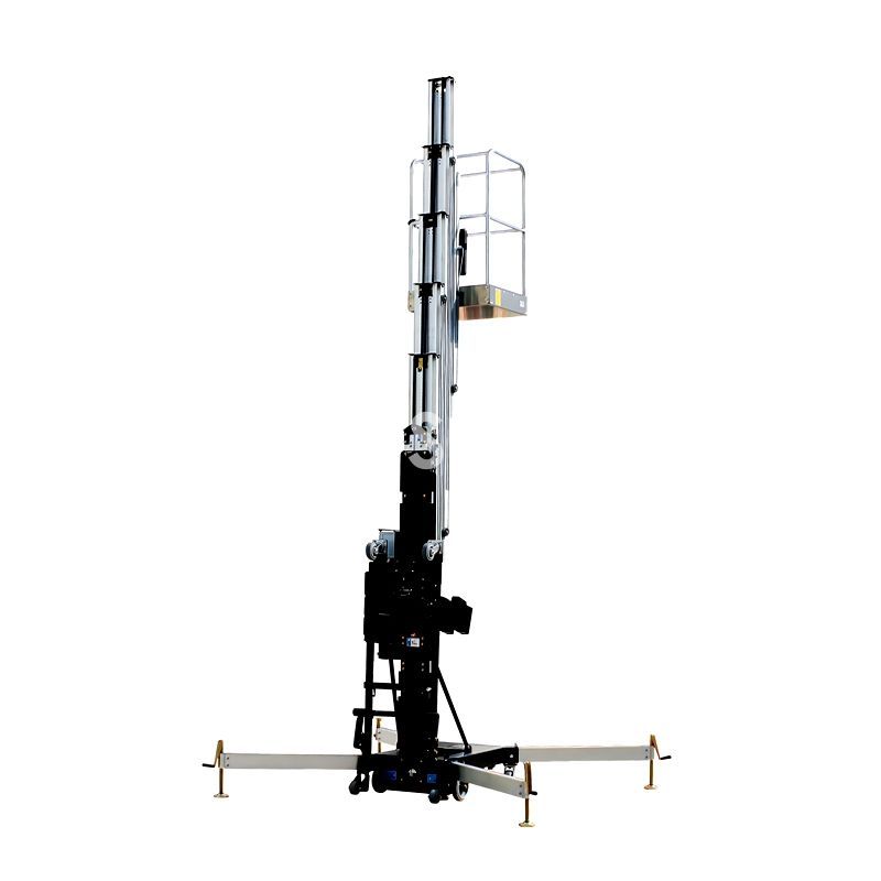 10.4M Aluminum Alloy Vertical Lift Mast Man Platform