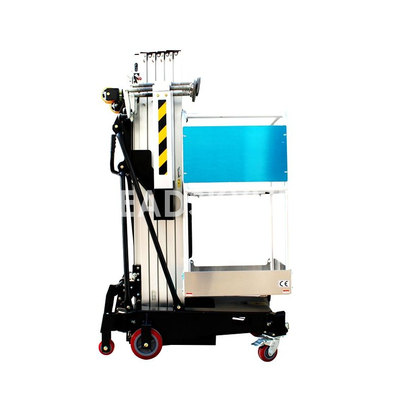 10.4M Aluminum Alloy Vertical Lift Mast Man Platform