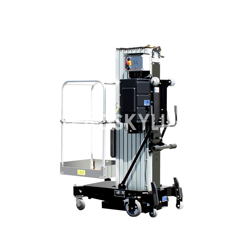 10.4M Aluminum Alloy Vertical Lift Mast Man Platform